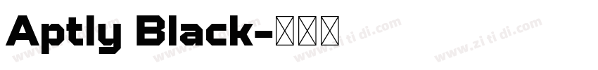 Aptly Black字体转换
